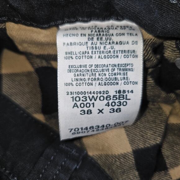 Wrangler Riggs Workwear Black Cargo Work Pants 38x36 - Picture 7 of 9